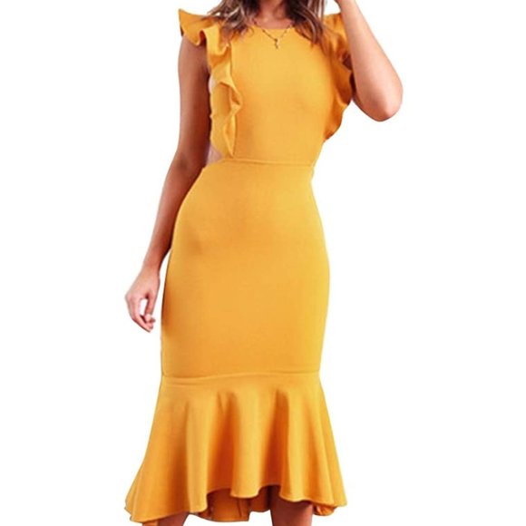 mustard sundress
